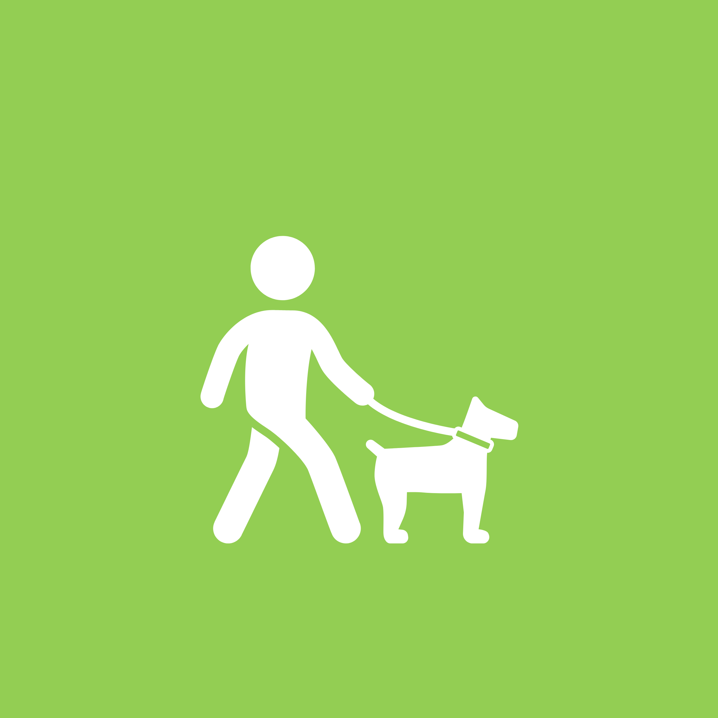 Client and dog team together